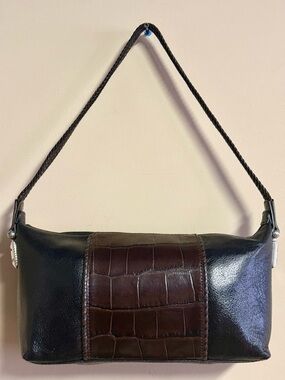 Brighton Leather Embossed Shoulder Bag